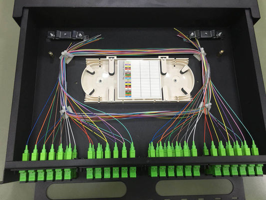 El panel de remiendo de la fibra óptica del SM milímetro 2U 192 LC portuario al módulo de MPO LGX