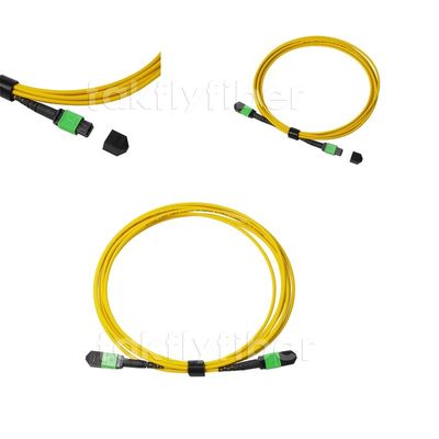 Cable MPO del remiendo de la fibra óptica de LSZH 4/8/12/24C a MPO SM G657A1