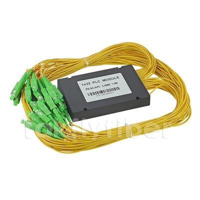 Divisor del PLC de la fibra del módulo del ABS del SC APC 1x32 para la red de FTTH FTTX GPON