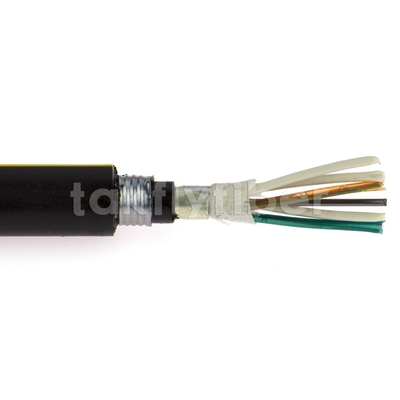 GYTA53 cable de fribra óptica al aire libre SM G652D para el conducto y directo enterrado