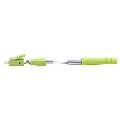 Verde lima con varios modos de funcionamiento 50/125um del conector de la fibra óptica de OM5 LC