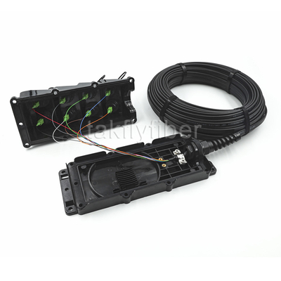caja del dieléctrico del cable de descenso del conector de OptiTap del divisor 1x8/del cable MST de Tonable, cierre portuario de la junta de 8 OptiTap
