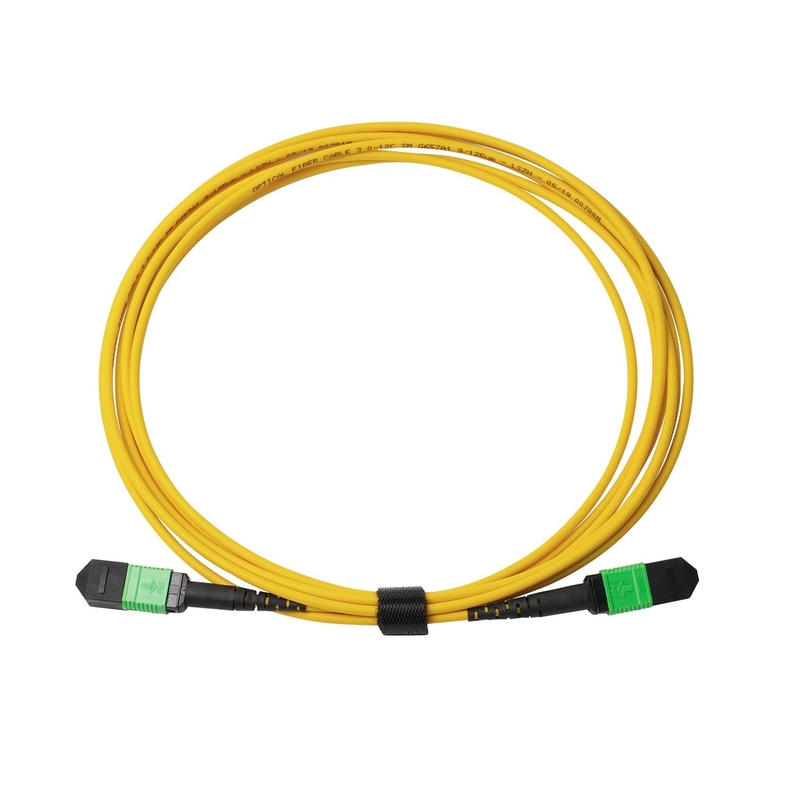 3m 10ft MTP-12 APC Femenino a MTP-12 APC Femenino Modo único OS2 Pleno MPO Cordón de parche Amarillo