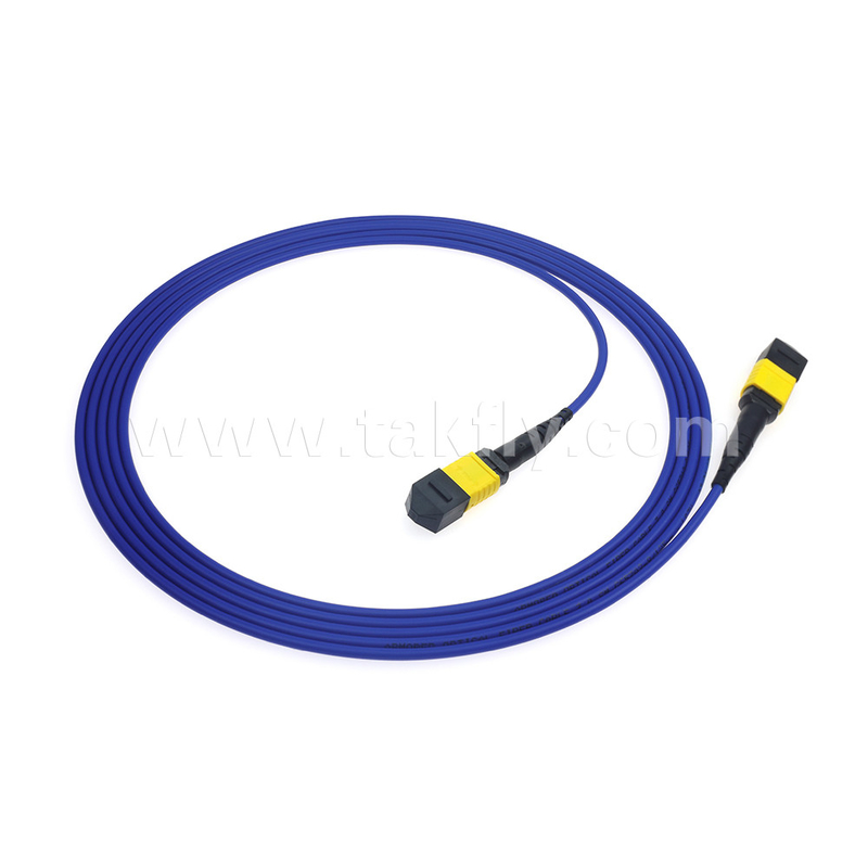 Centro de datos FTTX Cables de fibra óptica MPO Cordón de parche MTP Cable de tronco SM MM Jumper blindado