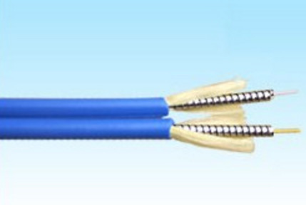 Cable óptico blindado dúplex con diámetro de 4,0 mm*7,0 mm y radio de flexión de 20D/15D