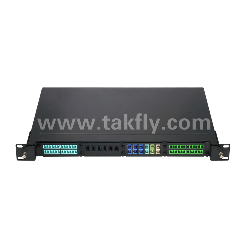 Fibra óptica MPO Cassette MTP Panel de parches de aleación de aluminio Gestión de tipo deslizante para el centro de datos FTTX