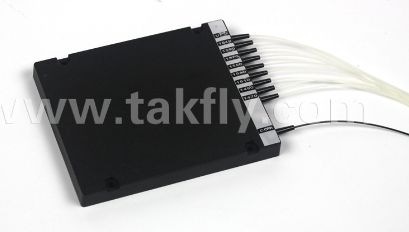 1% TAP 11+1CH CWDM Mux Demux ABS Box Conector LC de 2.0 mm y 3.0 mm