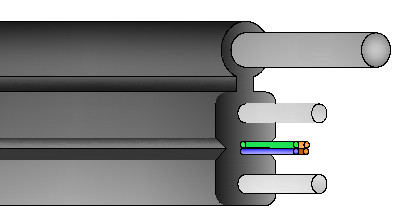 LSZH GJYX F CH Cable óptico 0,5-0,8 mm de espesor para conectividad sin fisuras