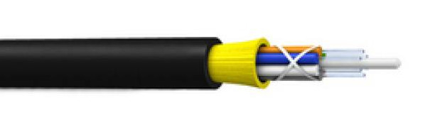 2-24F Cable de fibra óptica ADSS de 120 m de longitud para conexión de red al aire libre