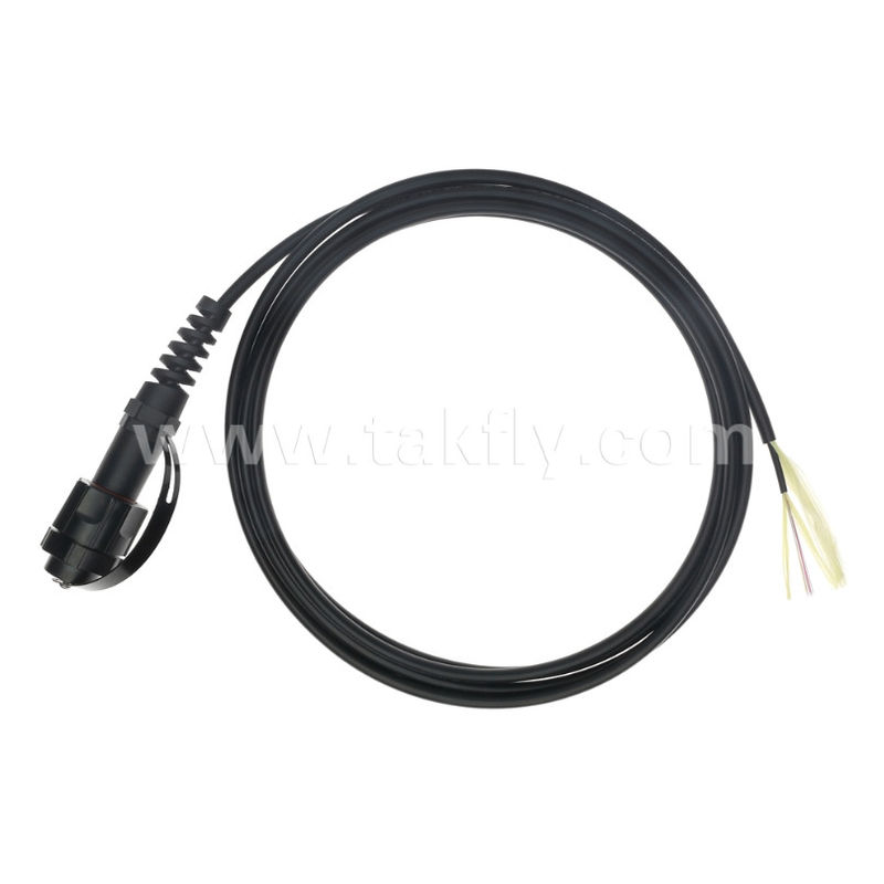 MPO/MTP Cordón de parche de cola de cerdo cable de tronco impermeable ODVA-MPO/MTP SM/MM para el centro de datos FTTX