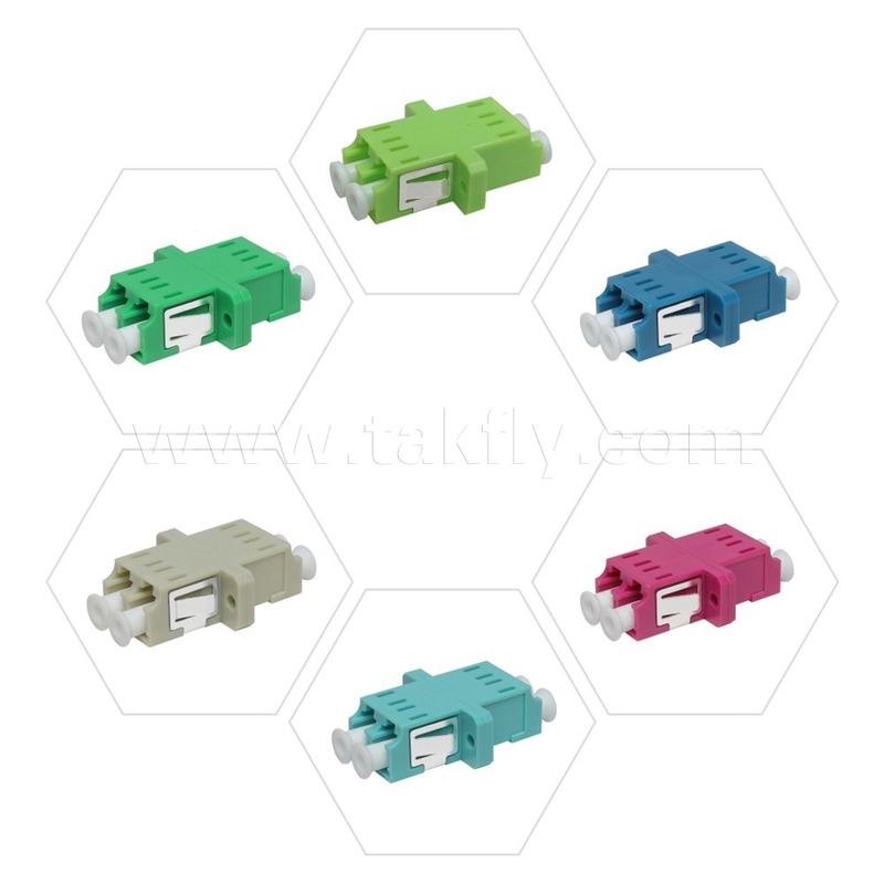 Adaptador de fibra óptica acoplador de cable LC APC/UPC SM/MM Simplex/Duplex/Quad/6 vías/8 vías para el centro de datos FTTH