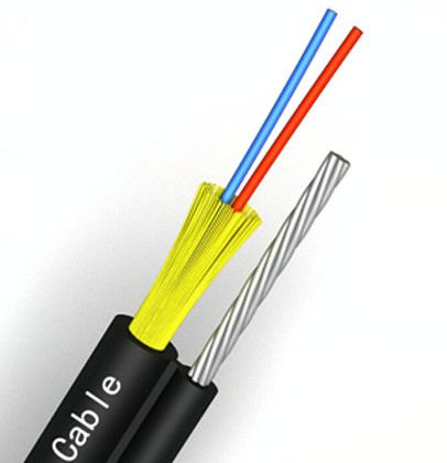 12 núcleo de manga estrecha FTTH-2C cable óptico fácil de quitar para una instalación suave