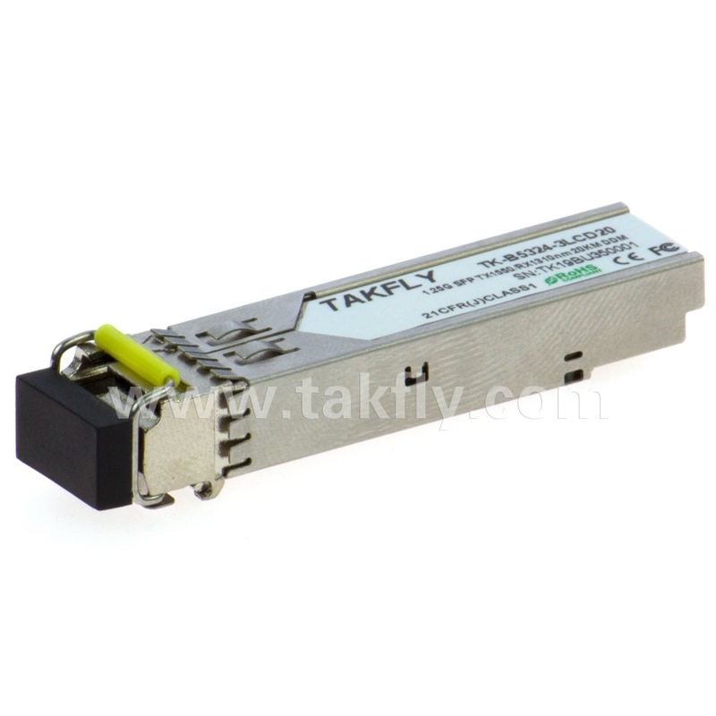 1.25G SFP BIDI Tx1550/Rx1310nm 20KM SMF DDM LC CISCO JUNIPER HUAWEI Módulo de transmisor óptico SFP compatible