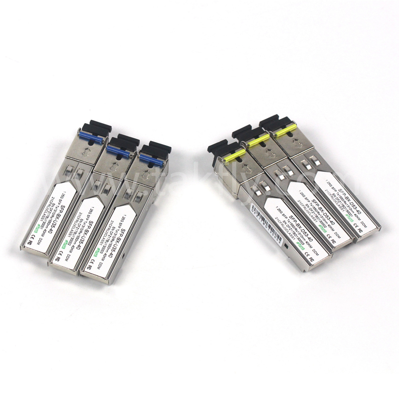 1.25G SFP BIDI módulo de transceptor óptico Tx1310/Rx1550nm 40KM SMF DDM LC CISCO JUNIPER HUAWEI Compatible