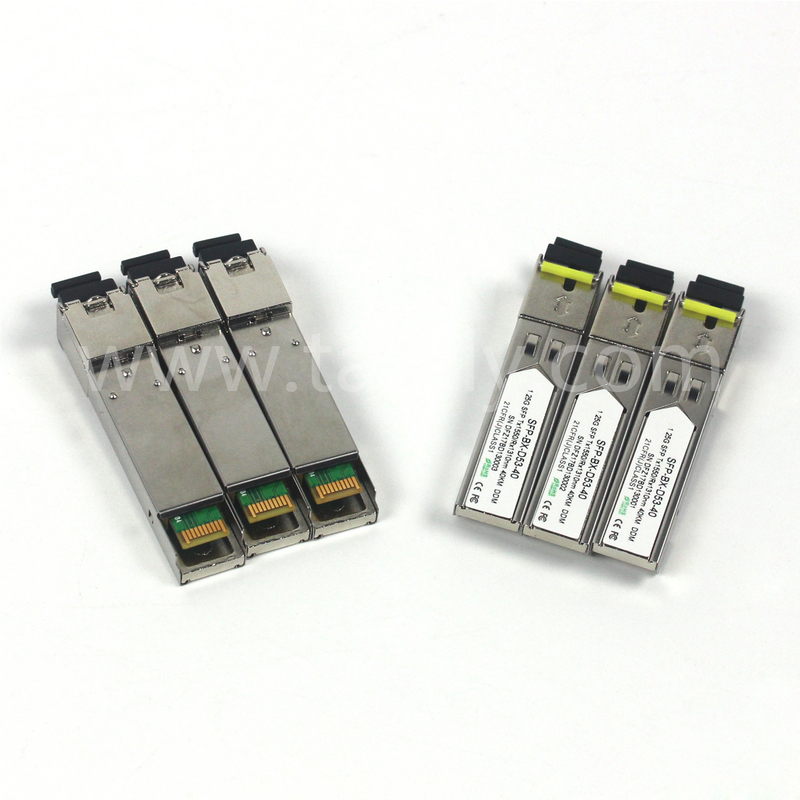 1.25G SFP BIDI módulo de transceptor óptico Tx1550/Rx1310nm 40KM SMF DDM LC CISCO JUNIPER HUAWEI Compatible