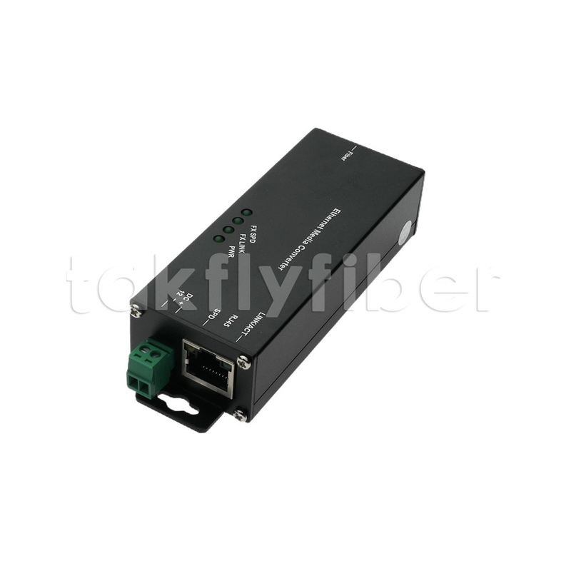 10 100 1000M Mini Tipo Convertidor de medios industriales Convertidor de medios de fibra Ethernet