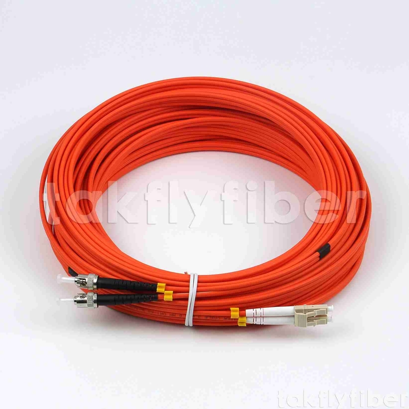UPC MM Duplex Fiber Patch Cord 3.0mm LSZH ST a LC OM1 OM2 APC