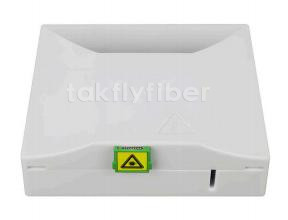 Caja de terminación de fibra óptica FTTH con entrada de cable de 1 puerto para cable de parche