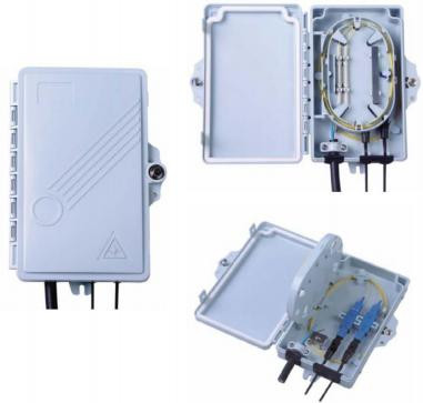 Caja de terminación de fibra óptica FTTH adecuada tanto para uso exterior como para uso interior