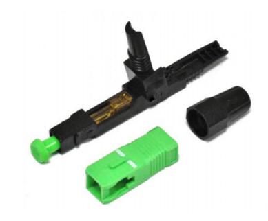 Conectores de fibra de conexión rápida para cable de caída / cable interior con bloqueo mantiene la fiabilidad de la fibra