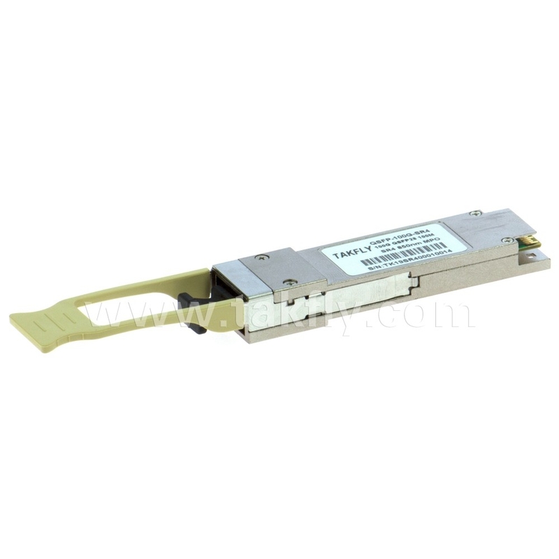 100Gbps QSFP28 SR4 850nm 100m MPO con Transceptor DDM Hasta 27.952 Gbps Tasa de datos por canal