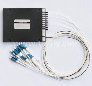 8 CH Baja pérdida de inserciónCWDM Mux Demux ABS Box 2.0mm 3.0mm Conector