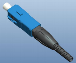 SC UPC/APC Tipo Conector de fibra óptica rápida Tecnología mecánica incorporada con diámetro de fibra de 125 μm 652 657