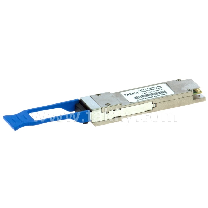 100Gbps del lado del cliente 10KM QSFP28 LR4 con DDM Transceptor de alta potencia Fibra de longitud de 1m Conexiones de telecomunicaciones