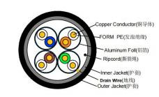 Material de la chaqueta LSZH 4P U/FTP CAT6A 23AWG CABLE LAN para la transmisión de datos de velocidad