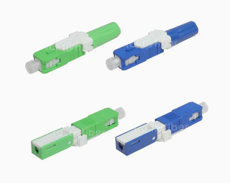 Conector de tipo LC Conector rápido SC para cable de fibra óptica Diámetro de fibra 0,125 mm