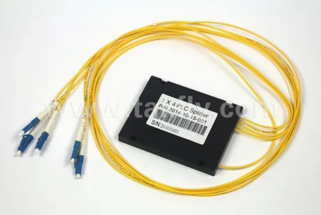 Compacto Gpon Epon 1X4 SC APC ABS FTTX Fibra óptica PLC Splitter con tolerancia a la temperatura de -40- 85C