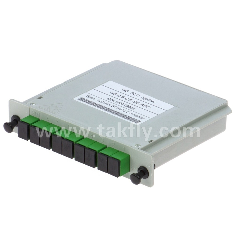 1*8 Modo único G657A1 Caseta de fibra Tipo LGX PLC Splitter con conector Sc/APC Alta fiabilidad y estabilidad