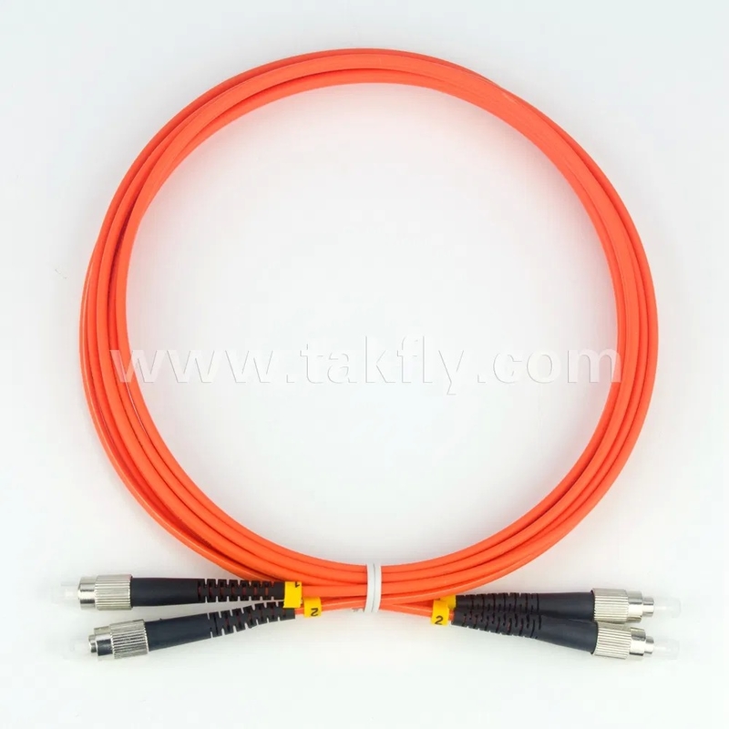 Cable de conexión de fibra dúplex FC-FC Takfly 2m 62.5/125um 3.0mm