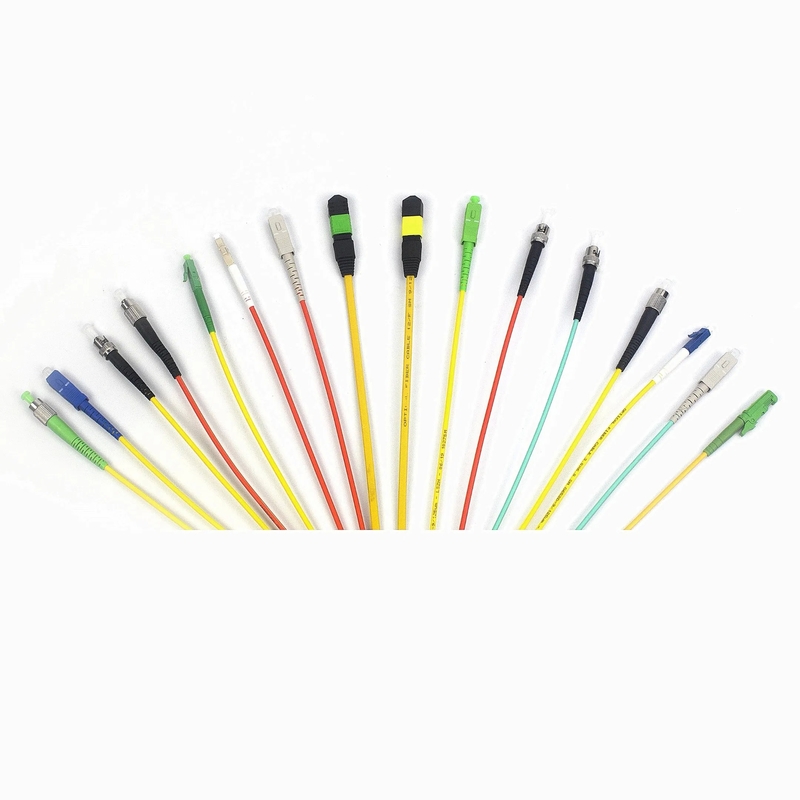 Latiguillo de fibra óptica SC/LC/ST/FC, resistencia a la tracción 100N, PVC/LSZH