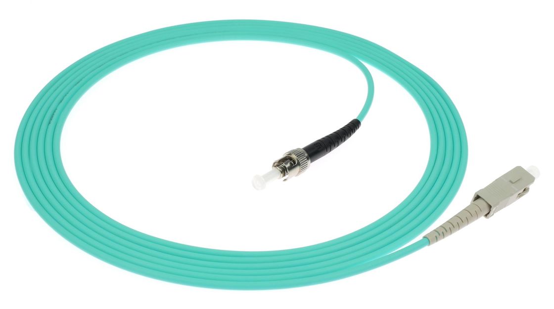 El cable de parches de fibra óptica simple de ST-ST PVC/LSZH/TPU UPC y APC