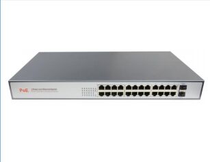 Conmutador de fibra PoE Gigabit completo de 26 puertos: alta calidad y stock disponible (DF-2F-24GP)