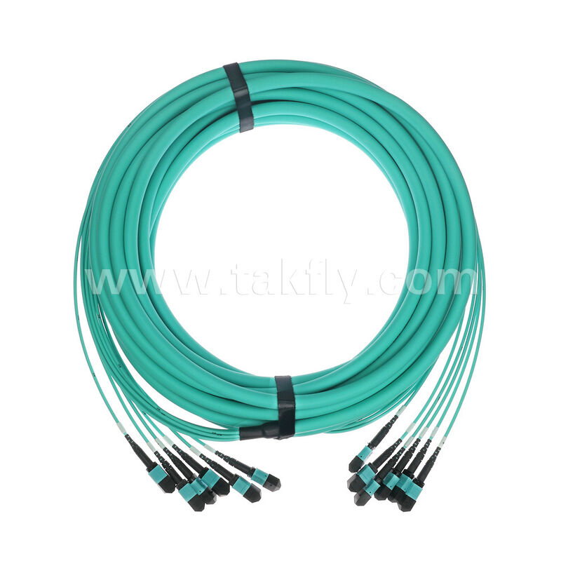 OM3 OM4 Multimodo 72 fibras 6x12F MPO MTP- 6x12F MPO MTP Hombre Mujer Fibra Óptica Patchcord / Fibra Óptica Patch Cable / Fibra Óptica Breakout Cable / Fibra Óptica Trunk Cable / Fibra Óptica Fanout Cable