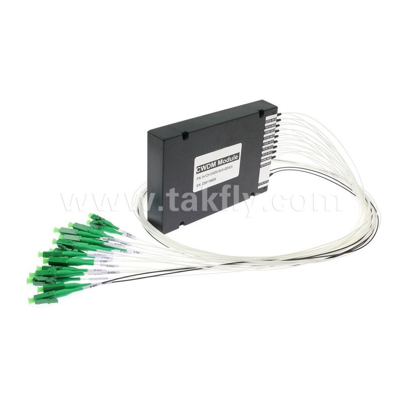 CWDM 8+1 canal MUX y DEMUX ABS módulo de fibra óptica para el centro de datos FTTX