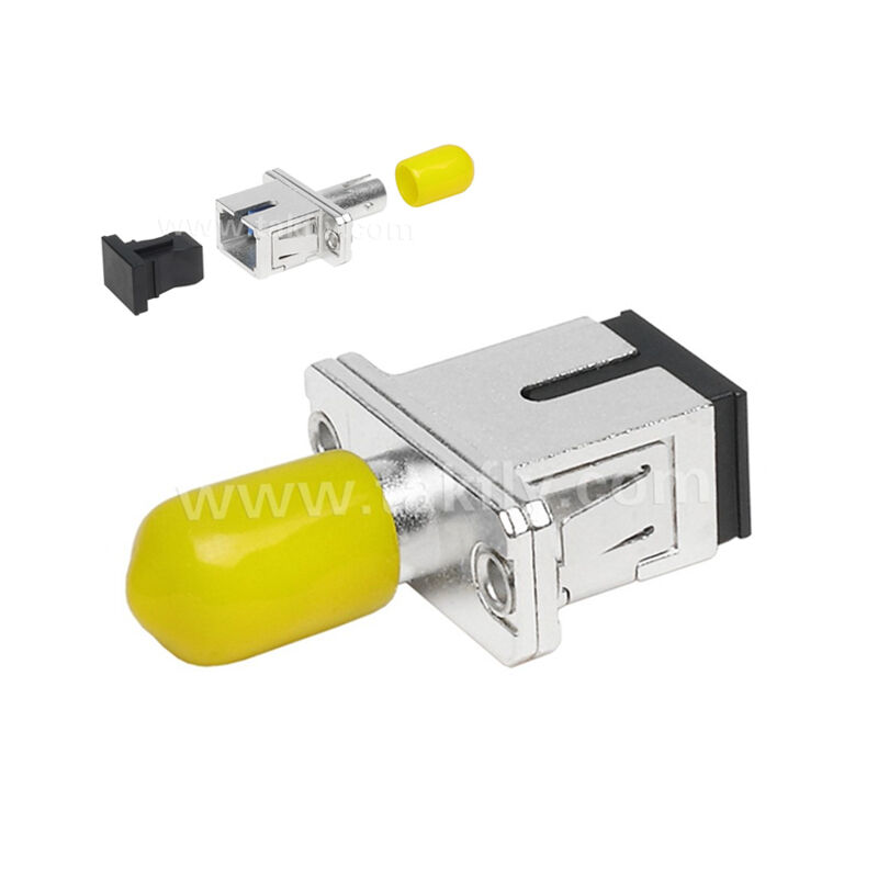 Acoplador de fibra óptica ST-SC adaptador híbrido de metal simple Hombre/Hombre para centro de datos Telecom FTTX