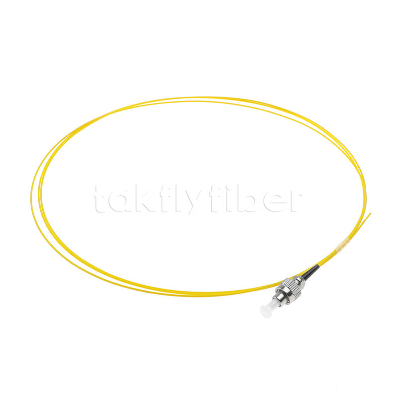 FC Simplex Optical Pigtail ️ Modo único 9/125μm, 1m/2m/3m longitud, 0,9mm/2,0mm/3,0mm, chaqueta de PVC/LSZH