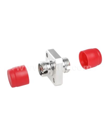 Adaptador de metal FC Simplex   Tipo cuadrado, acoplador de fibra óptica con baja pérdida de inserción para conexión de cables y equipos