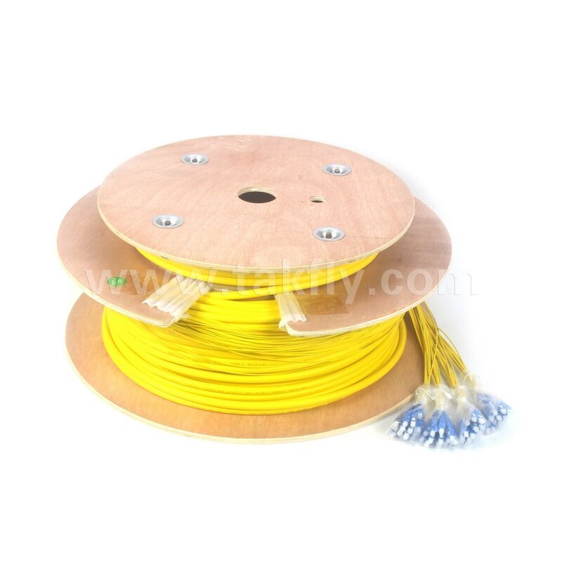 Cable de conexión de fibra óptica preterminado Patchcord 48Cores SC-SC para centro de datos de telecomunicaciones
