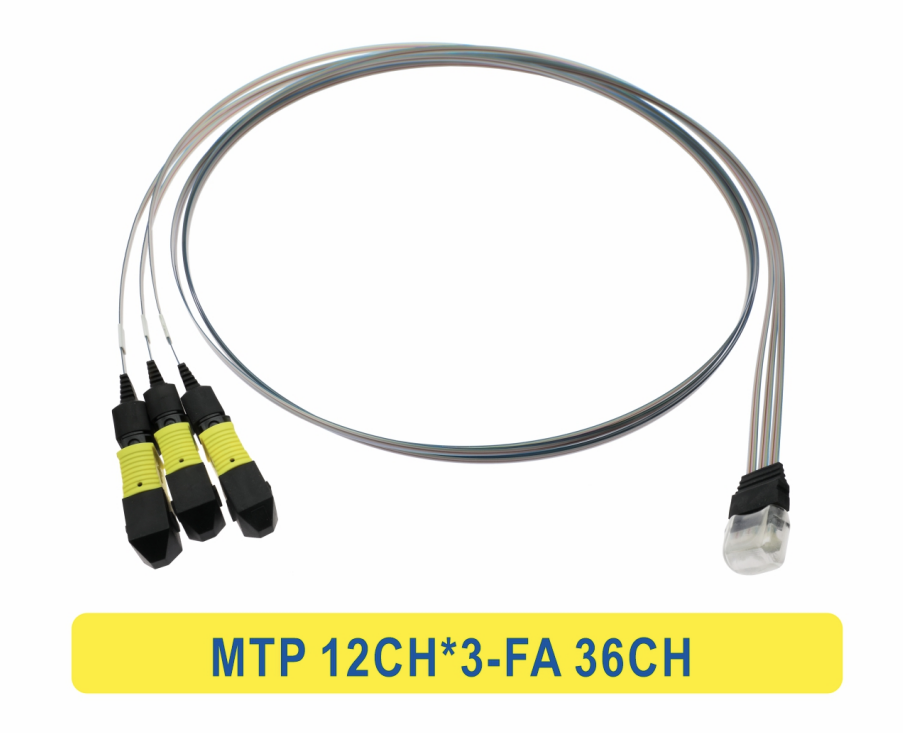 3*12F MTP a 36CH FA Fibra de cable de parcheado de fibra óptica