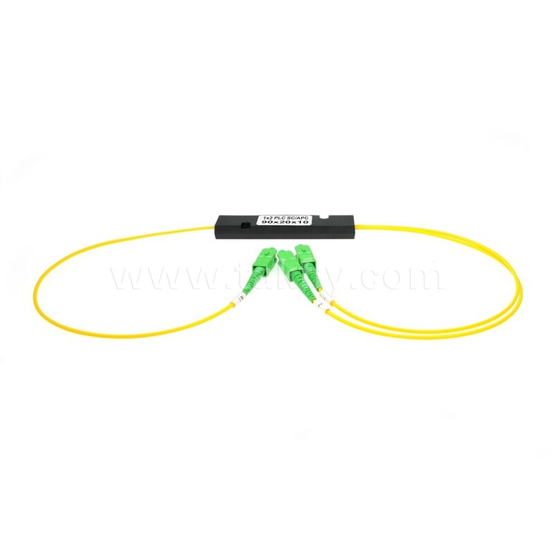 PLC Fiber Splitter ¥ 3.0mm Mini ABS Box, SM G657A1, SC/APC, para el acoplamiento y distribución de señales ópticas en sistemas PON