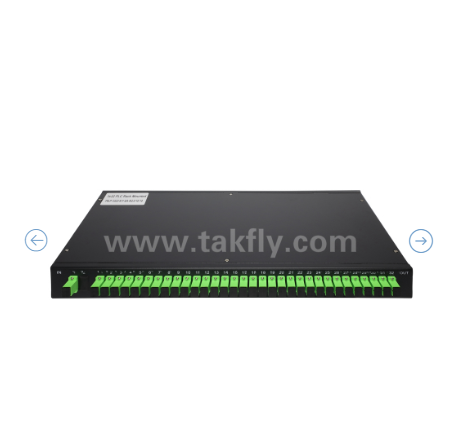 1U Rack Mount PLC Optical Splitter   19" Panel, G657A1 de modo único, SC/APC, para la distribución de señales ópticas
