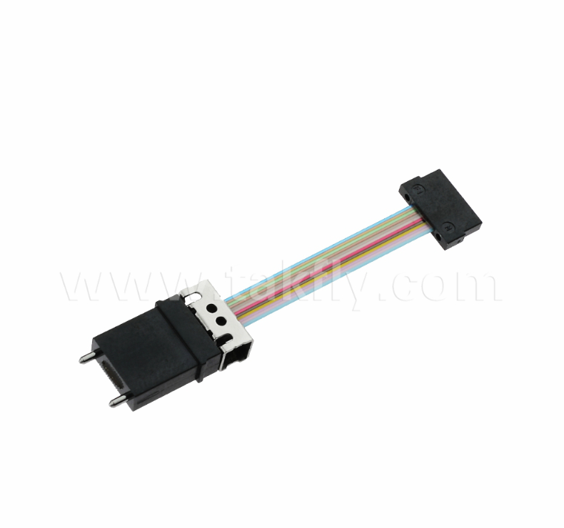 MT to Mini MT Patch Cord – MT-MiniMT Hybrid Fiber Jumper, Low Insertion Loss (≤0.35dB), 4/8/12/24 Core Options, for High-Speed Optical Transceivers (400G/800G) & Compact Module Internal Connections