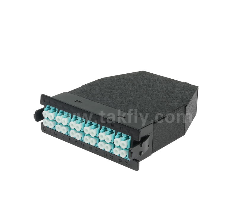 MPO/MTP to LC Pre‑terminated Cassette Module – 12‑Core or 24‑Core, LC Duplex Front Panel, Dual MPO Rear Adapters, Plug‑and‑Play for High‑Density Data Center Cabling