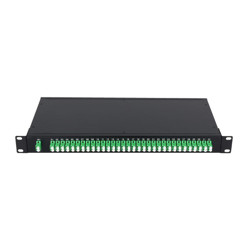 OEM 1U 19Inch 2x64 Rack Mount LC Fibra óptica PLC Splitter para el centro de datos FTTx