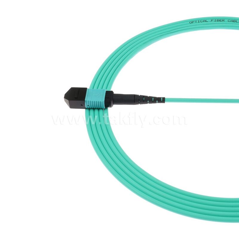 MPO MTP Patchcord Multimodo OM3 Cable de tronco 12F Fibra óptica para el centro de datos AI cableado de telecomunicaciones