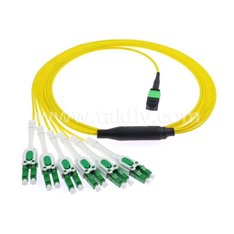 MPO/MTP Patchcord Fanout Uniboot LC Singlemode Breakout Fiber Optic Cable for Data Center Cabling AI Telecom
